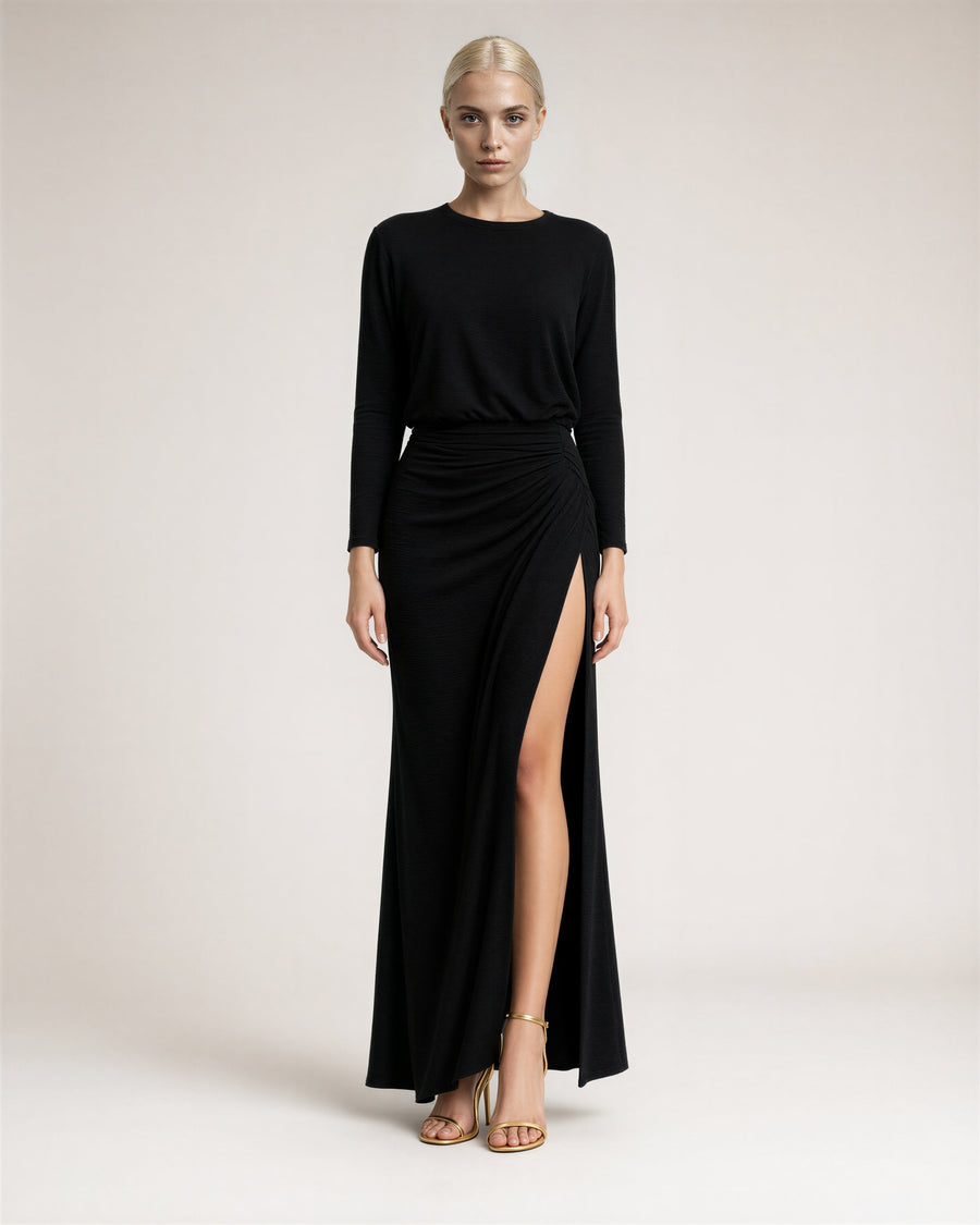 Morena Draped Maxi Dress