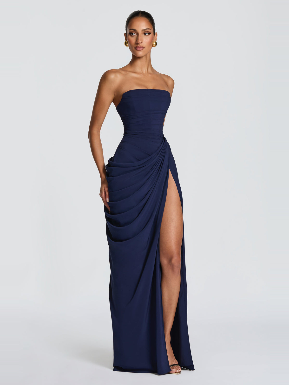 Soleil Corset Detail Maxi Dress — Svelte Chic