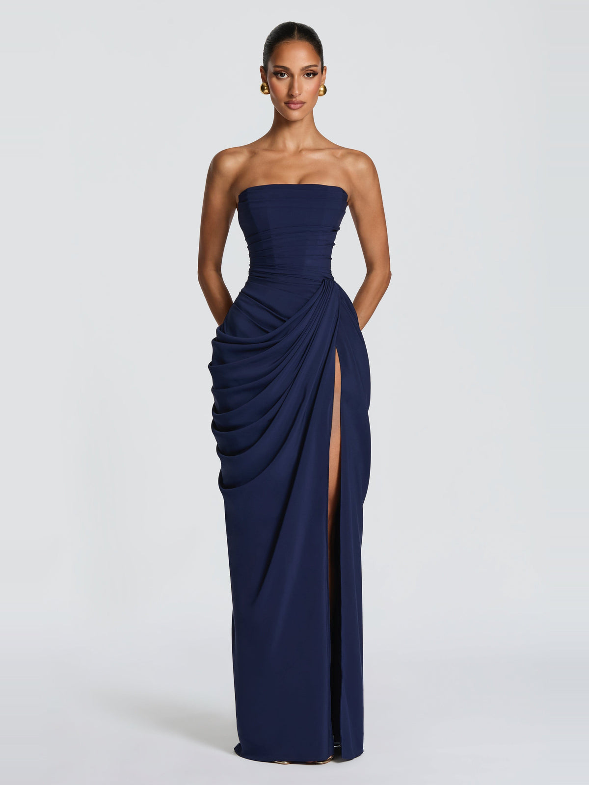 Soleil Corset Detail Maxi Dress — Svelte Chic