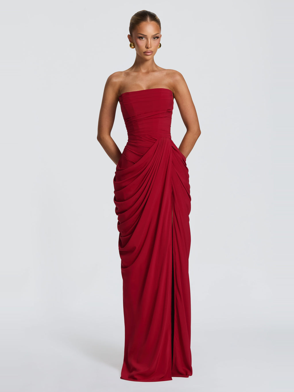 Soleil Corset Detail Maxi Dress — Svelte Chic