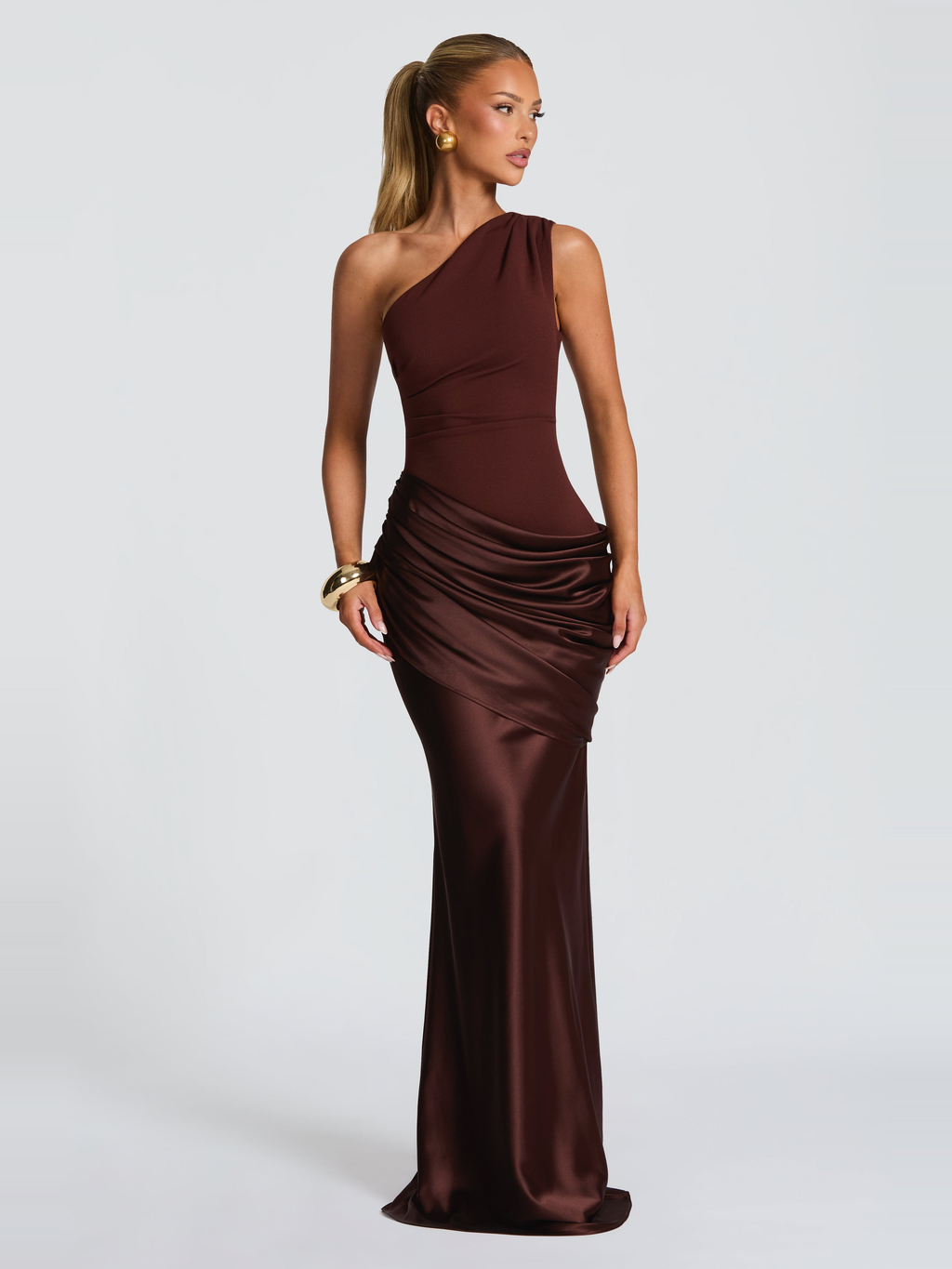 Sadona One Shoulder Maxi Dress — Svelte Chic