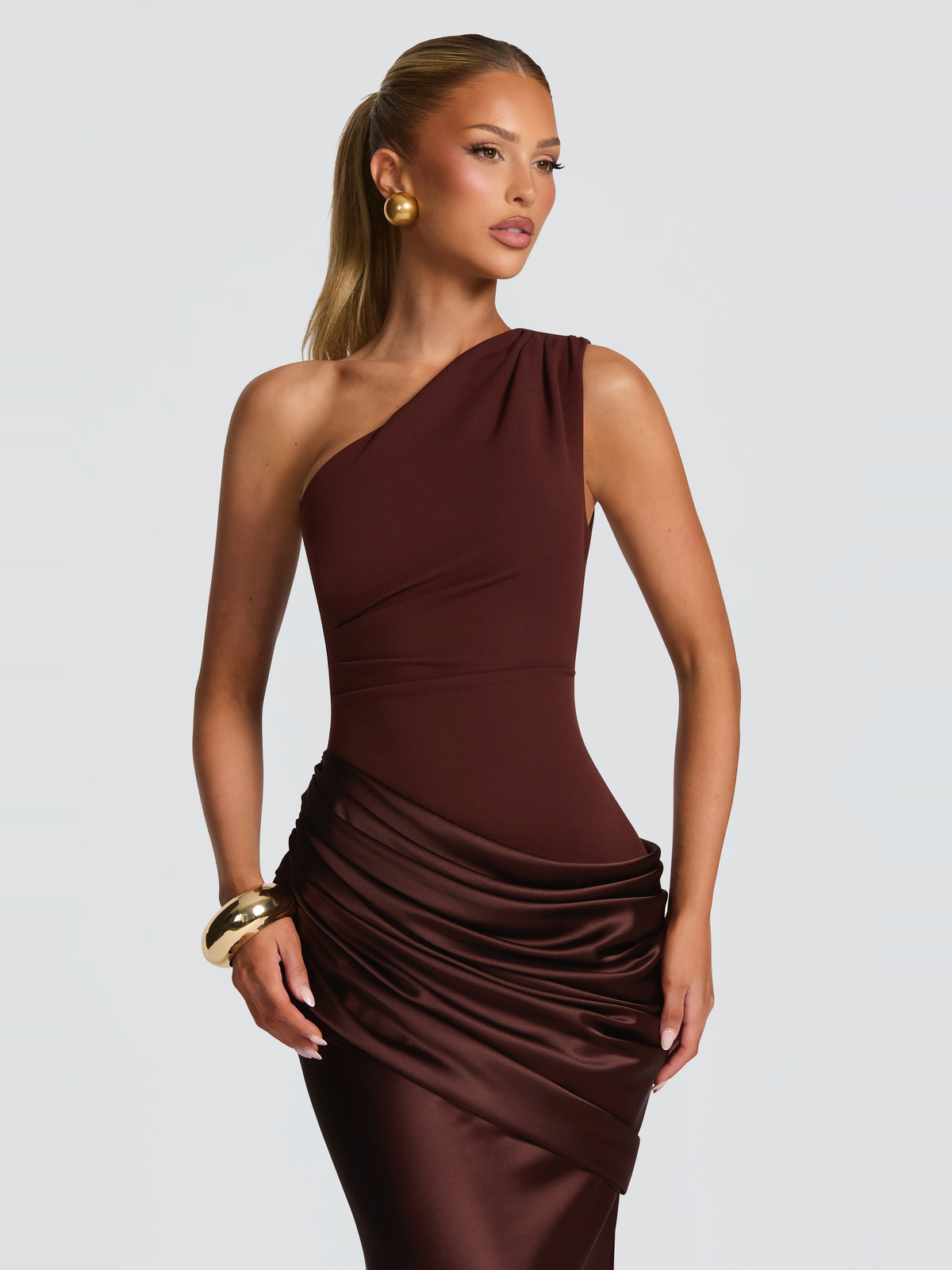 Sadona One Shoulder Maxi Dress — Svelte Chic
