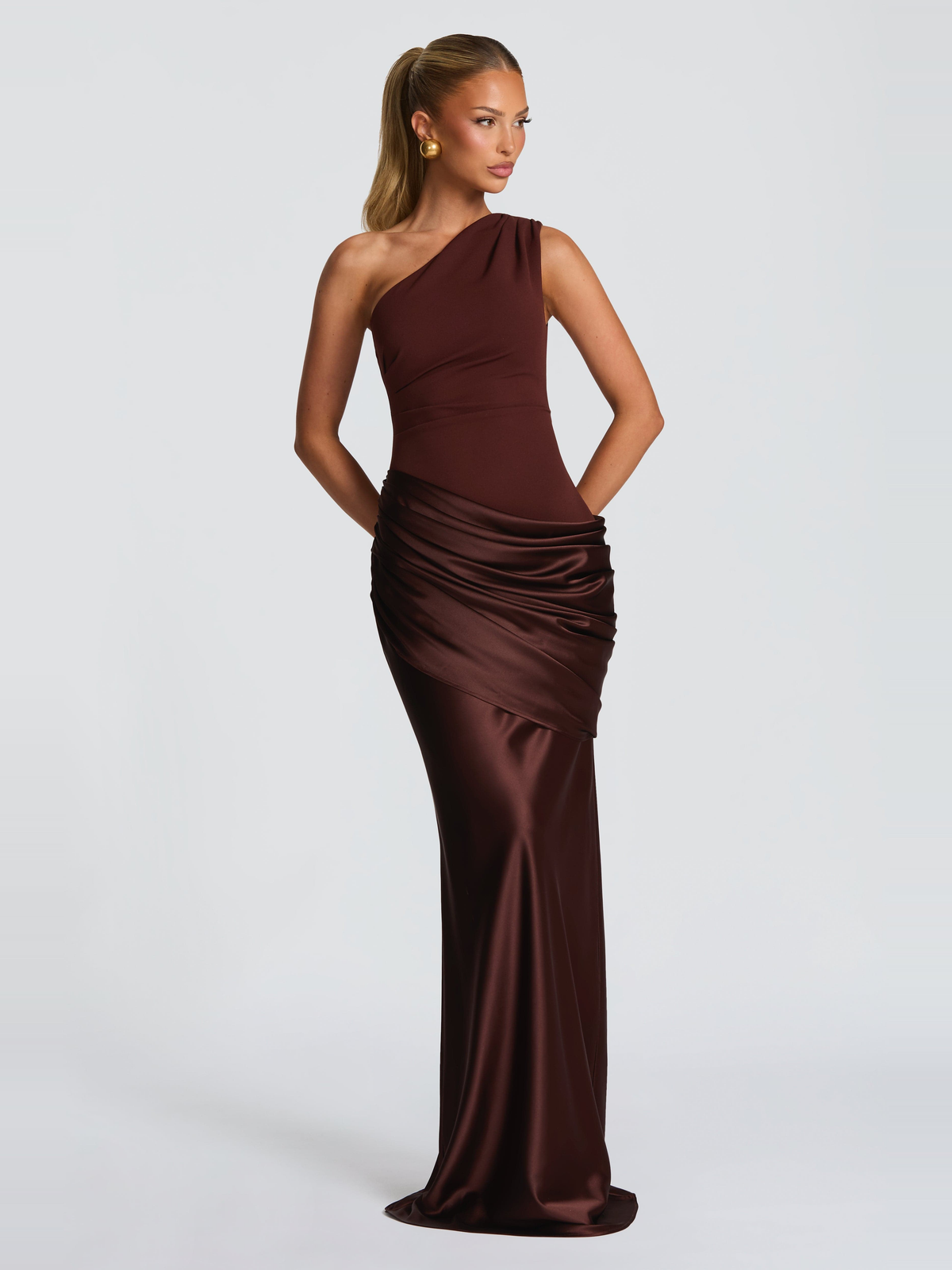 Sadona One Shoulder Maxi Dress — Svelte Chic