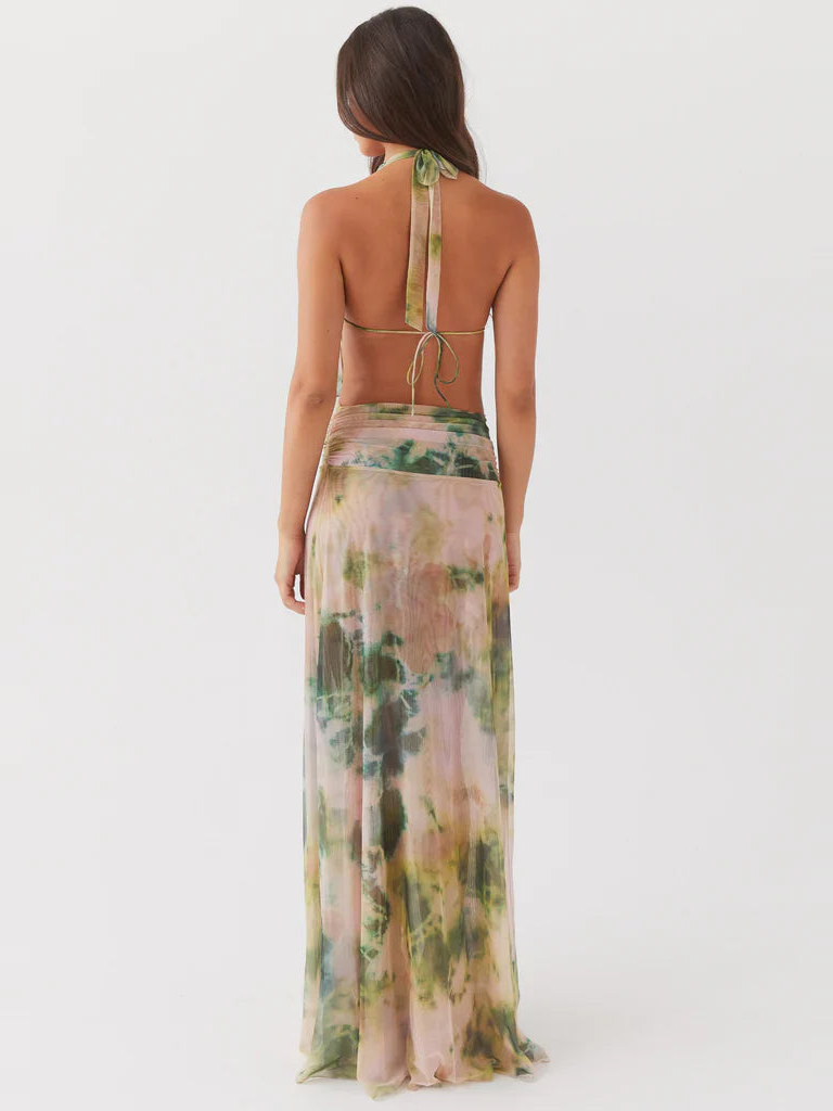 Effy Tie Front Peplum Top and Skirt Set — Svelte Chic