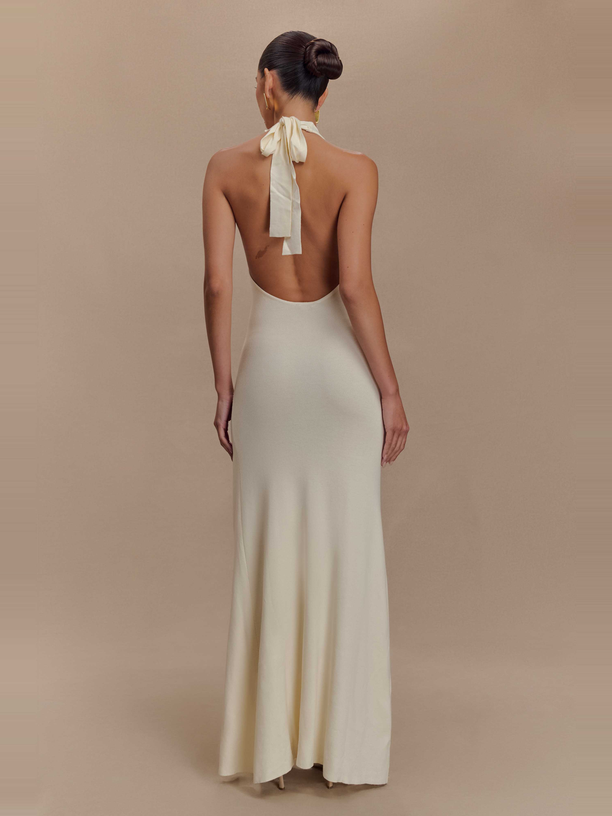Shiloh Rose Knit Halter Maxi Dress — Svelte Chic