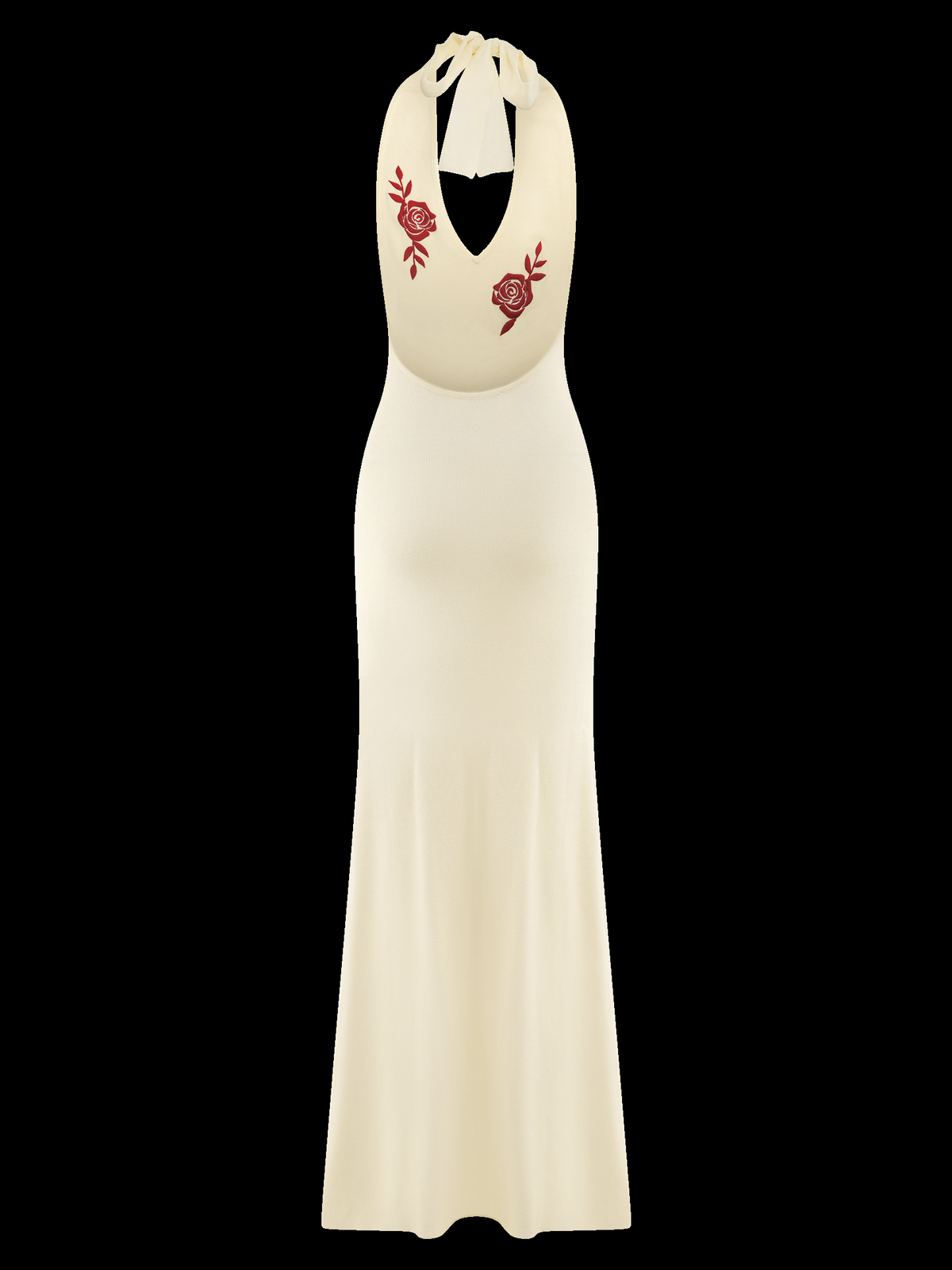 Shiloh Rose Knit Halter Maxi Dress — Svelte Chic