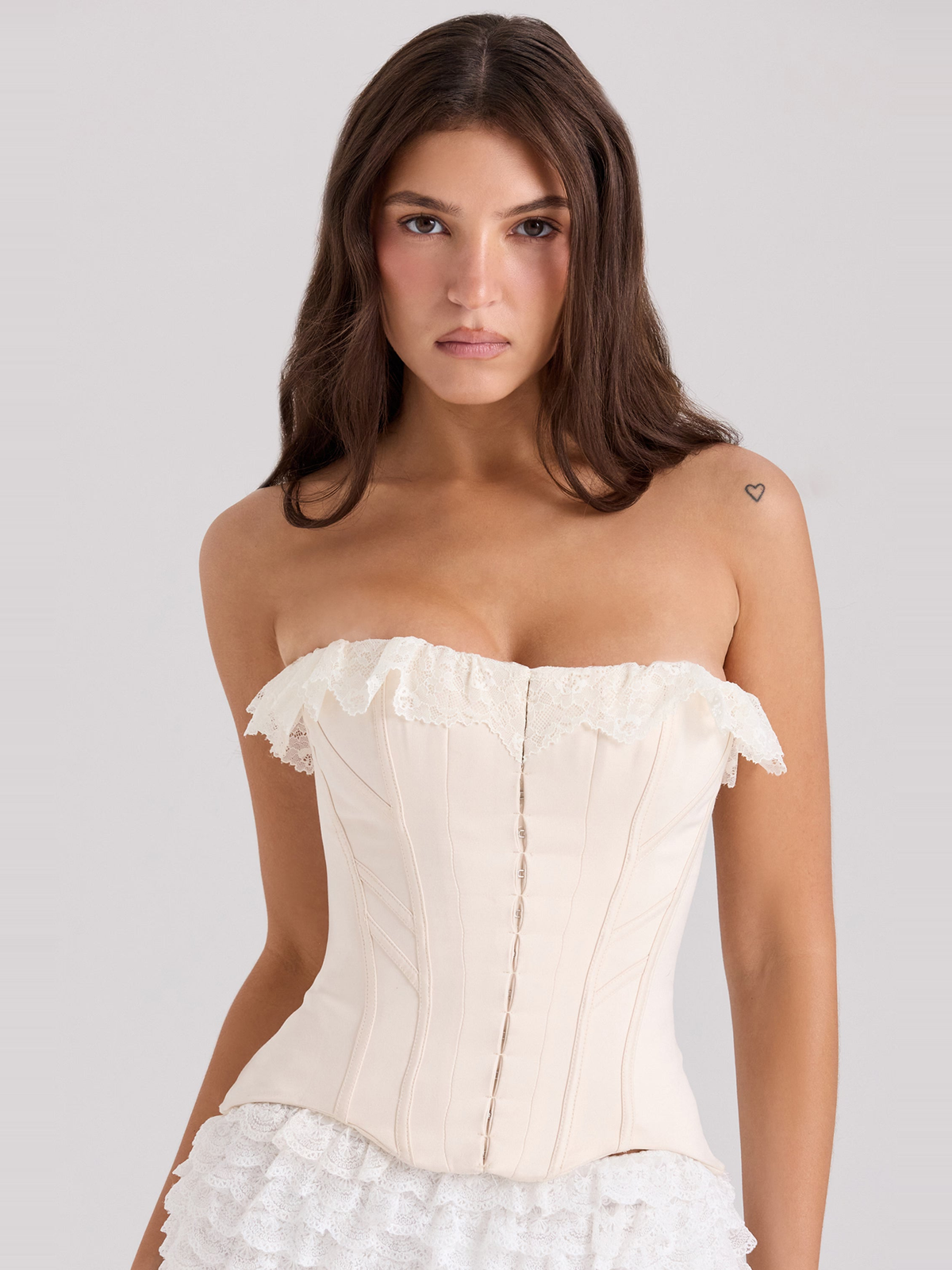 Strapless Lace Corset Top — Svelte Chic
