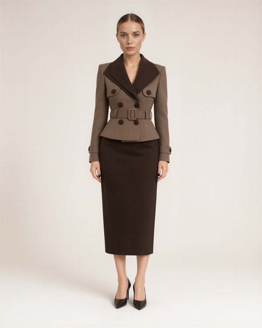 Teresa Peplum Blazer Dress