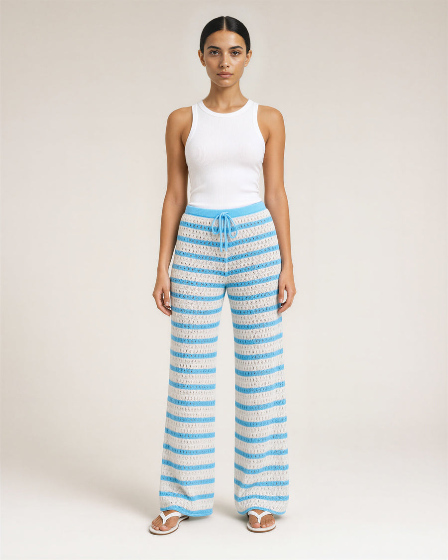 Venera Pointelle Knit Trousers